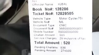 Highly educated officers of the Sindh government are issuing challans for motorcycles