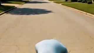 A chick is screaming while the baby stares at the hole thinking should I fall in or not?  FunnyVideo CuteMoment LOL
