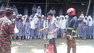 Fire safety training in school