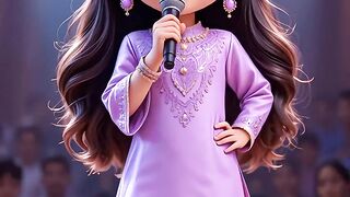 Cute Mini singer girl singing