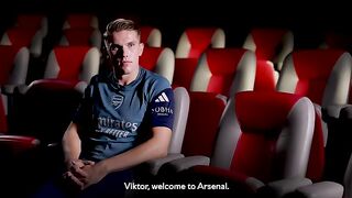 Viktor Gyökeres on joining the club, Arteta, Odegaard, Norgaard, Saliba  Gabriel  First Interview