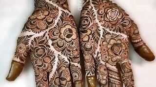 new super mahndi design and simple Mahandi full hand baridel mahndi design