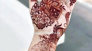 new super mahndi design and simple Mahandi full hand baridel mahndi design 4