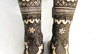 Full foot mehndi design of the day today simple