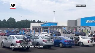 Multiple people stabbed at Walmart in Michigan and suspect in