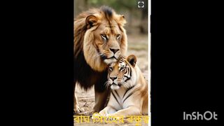 Tiger and lion friendship