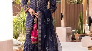 Branded Lawn Fabric 3 Piece Suit