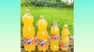 Coca-Cola, Fanta, Sprite e Mentos  Experimente Shorts