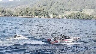 Watching Speedboats Zoom at Sarangan Lake!