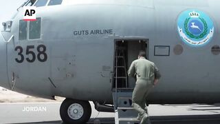 Jordan and UAE drop aid over the Gaza Strip for the first time in