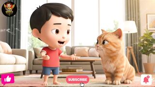 Cat and a boy