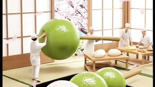 Tiny Japanese Chefs Create Giant Traditional Sweets!