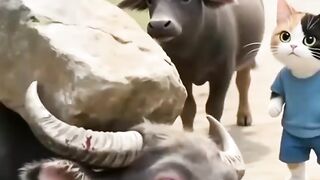 The stone felt on buffalo