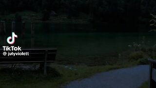 Pleasure of walking at sunset