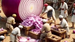 Tiny People vs Giant Food - A Miniature World Adventure