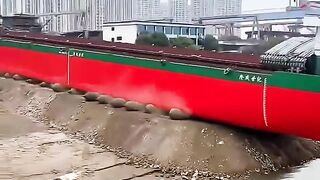 super epic big ship launching new big ship short video