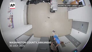 Arkansas teacher booked in jail and charged in killing of couple on