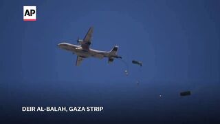Many airdrops of aid land in areas that Palestinians have been told to