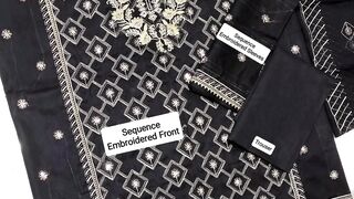 Product Name 3 Pcs Womens Unstitched Sequins Embroidered Suit RS4200