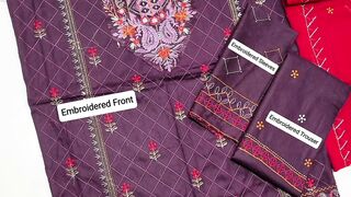 Product Name 3 Pcs Womens Unstitched Embroidered Suit RS4100