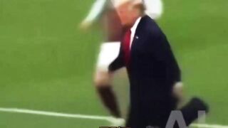 What if DONALD TRUMP IS A FOOTBALLER