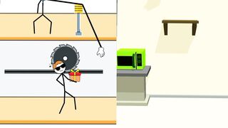 Bottle Flip VS Thief Puzzle Mobile Gameplay
