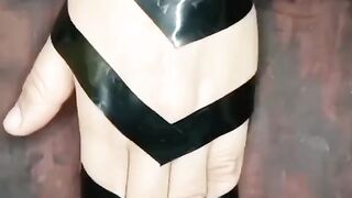 Mehndi design with tape# easy and beautiful Mehndi design