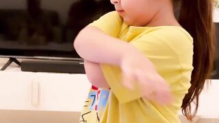 Cute Baby Doing Funny Exercise