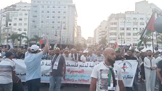 مسيرة الشعب المغربي بطنجة