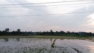 The afternoon view of the village is beautiful.