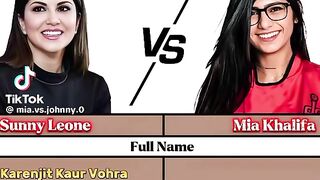 Mia Khalifa Vs Sunny Leone