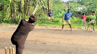 Awesome funny cricket rural area