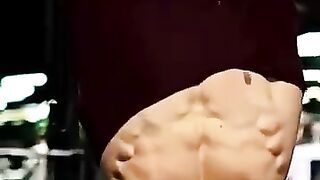 A Confident Young Man Shows Off His Physique