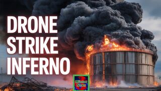 Massive blaze at Russian Black Sea oil depot after Ukrainian drone attack