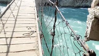 Swat River Mini Bridge swat swatvalley swatvalleykpk kpk travel pakistan vlog beautiful