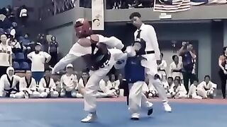 Big one is just a fighter,  Small guy is the real warrior