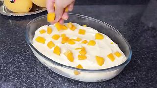 10 Minutes Mango Milk Cake No Baking No cooking No Oven, ,Only 4 Ingredients.
