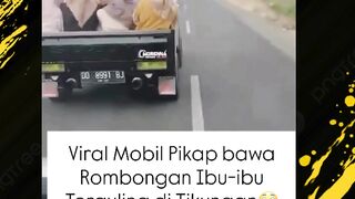 PICK UP PENGANTAR BESAN TERGULING!