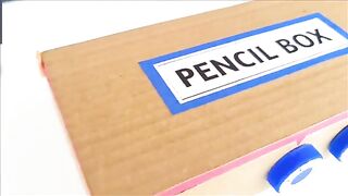 DIY Locker Pencil box , how to make pencil box , cardboard locker making , homemade organizer
