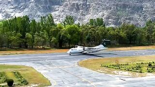 Landing in Paradise Gilgit Airport GIL  A T-props Thrilling Approach