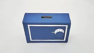 How to make cardboard safe locker  Cardboard money bank