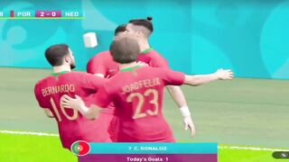 Cristiano Ronaldo Bawa Portugal Unggul atas Belanda!  PES 2025