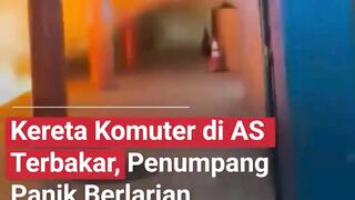 KERETA KOMPUTER DI AS TERBAKAR