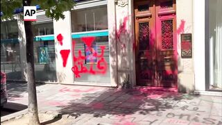 Israeli airline El Als office in Paris is vandalized with