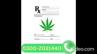 THC Prescription in Pakistan .03002031440
