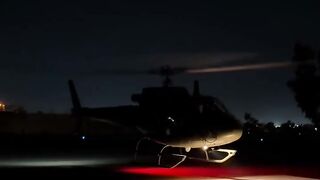Pakistan Army AS550 Fennec Night Takeoff  City Cruise  Helicopter Operations at Night