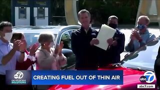Fuel From Air! Aircelas Machine in Action as Seen on ABC7  Carbon-Neutral eFuels