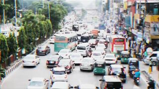 Dhaka traffic jam