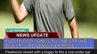 Fleetwood Clings to Onestroke Pga St Jude Lead O