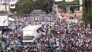 Thousands protest in Abidjan against Ouattaras fourth term bid, call for fair